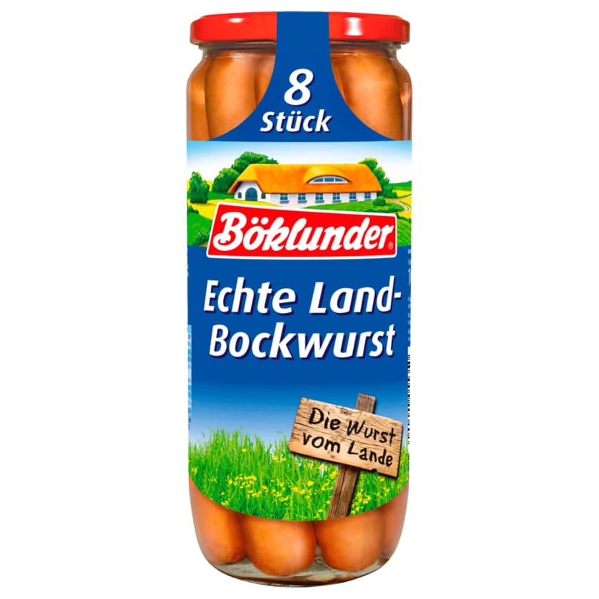 Böklunder Echte Land-Bockwurst 720g, 8 Stück